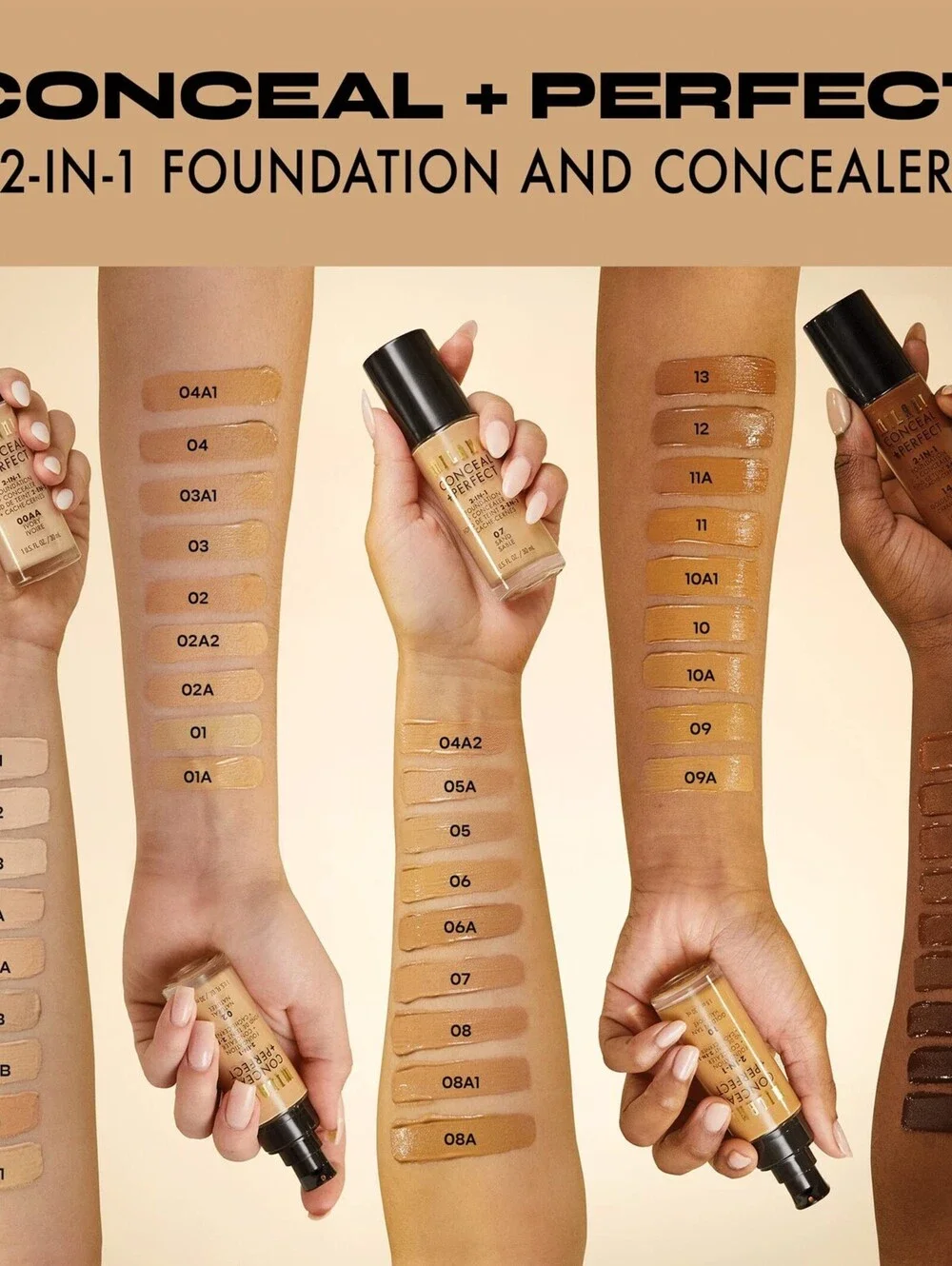 Milani Conceal + Perfect 2-in-1 Foundation + Concealer - Creamy Vanilla (1 Fl.